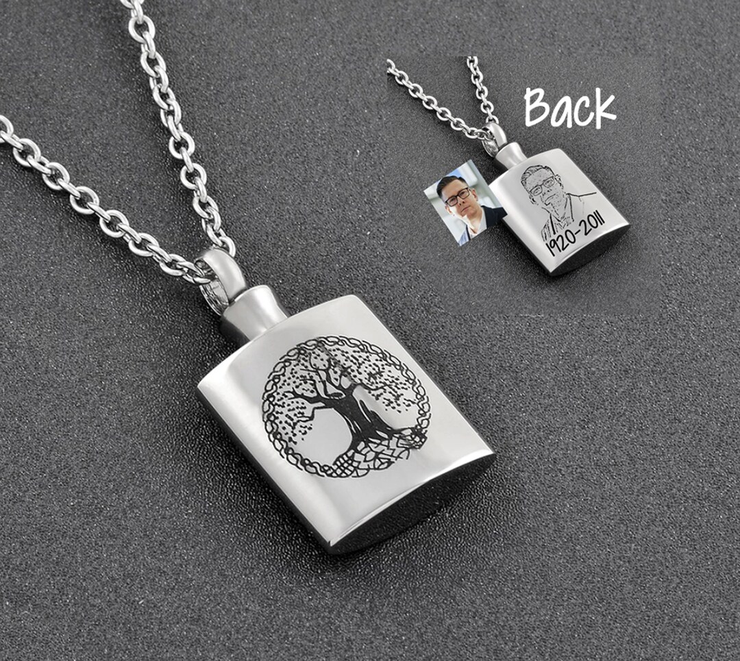 Personalized Urn Necklace Keepsake Urn Tree Of Life Cremation